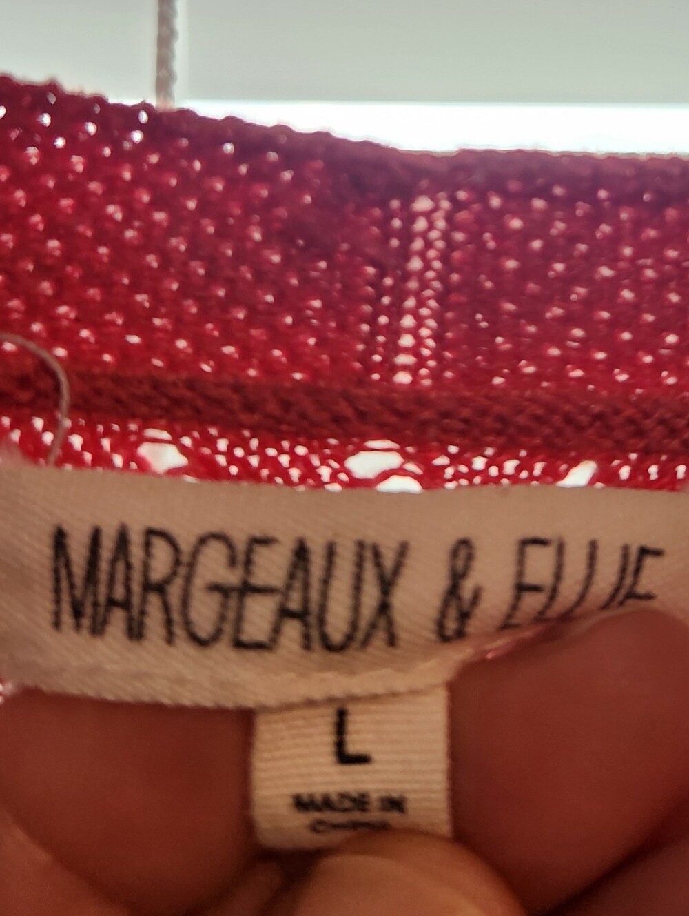Margaux & Elle Coral Open Knit Long Cardigan Duster L Pockets - Picture 8 of 14